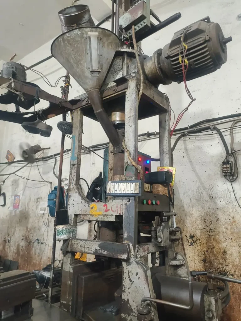 Sole molding machine at Ox-ford Footwearby Garg Footwear factory