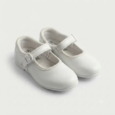 Ox-ford Girls Shoes White