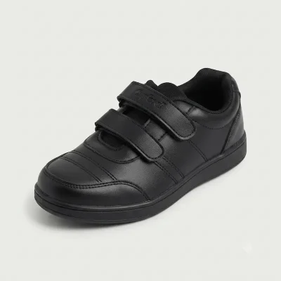 Ox-ford Velcro Boys School Shoes Black