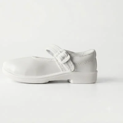 Ox-ford White Girl School Shoe